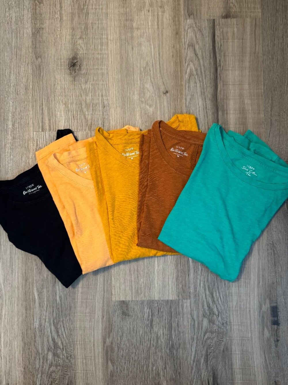 Bundle of 5 J Crew Girlfriend T Shirts